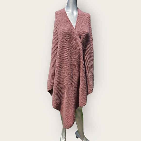 Torrid Mauve Knit Shrug One Size - Picture 2 of 8